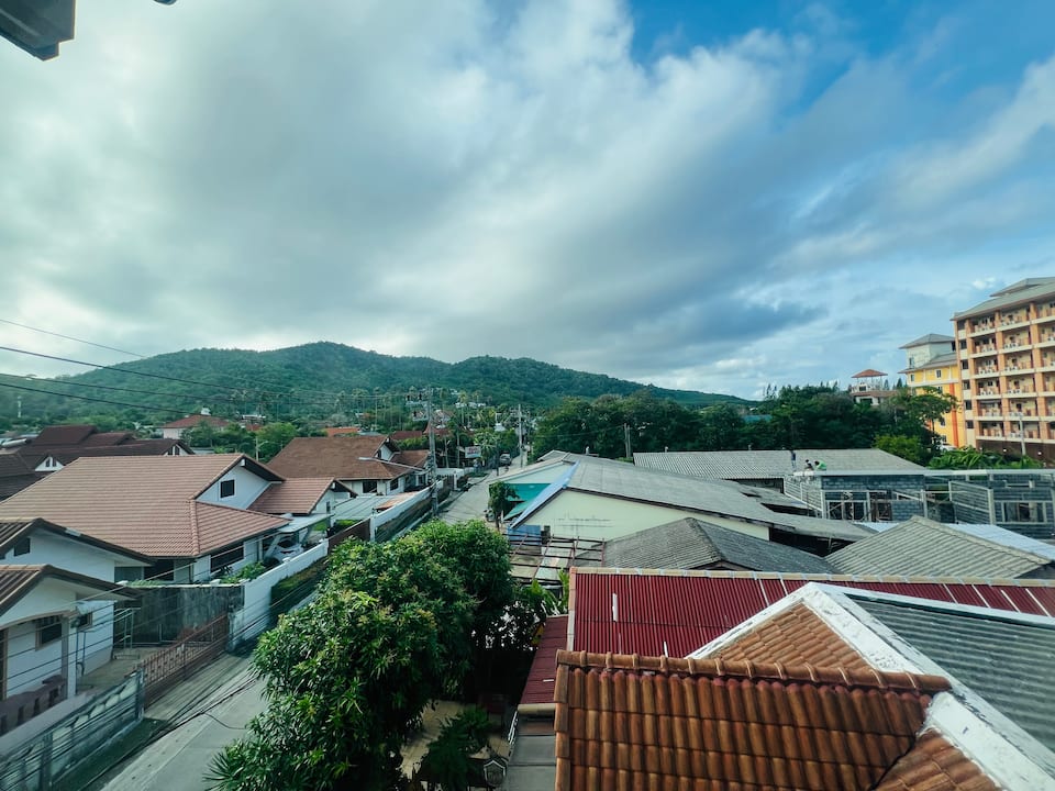 View over Rawai towards the hills